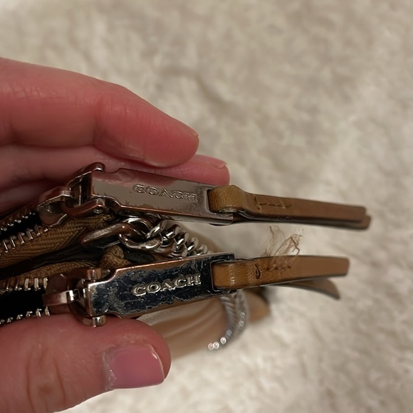 Coach Chestnut Leather Crossbody Bag with Chain - Picture 10 of 12